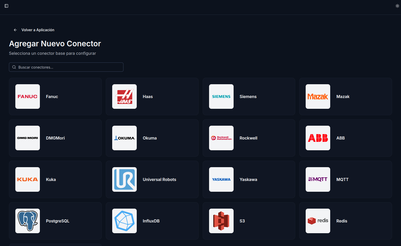 Página de Conectores